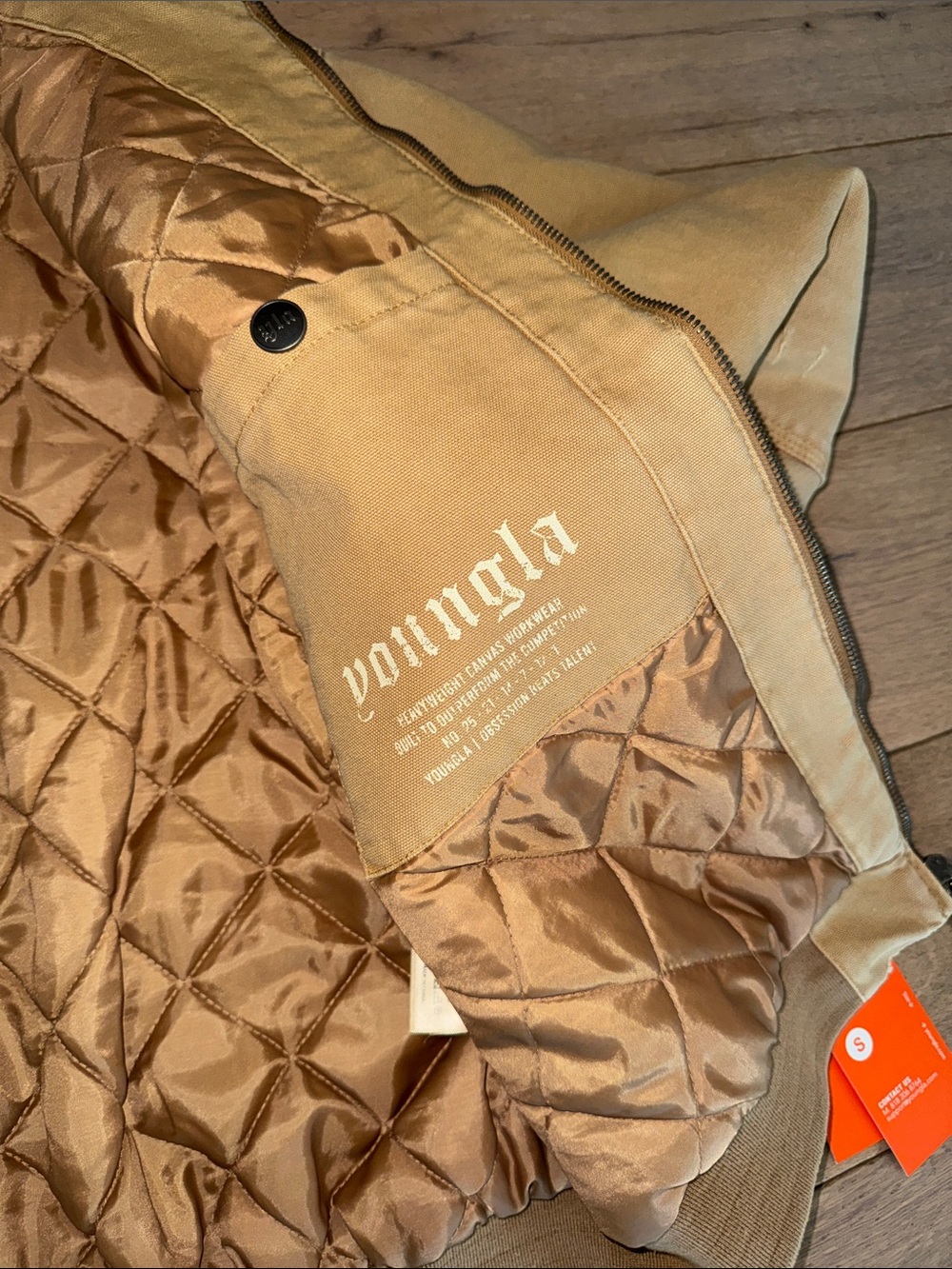 YoungLA Heavy Work Jacket in Tan - Picture 5 of 5